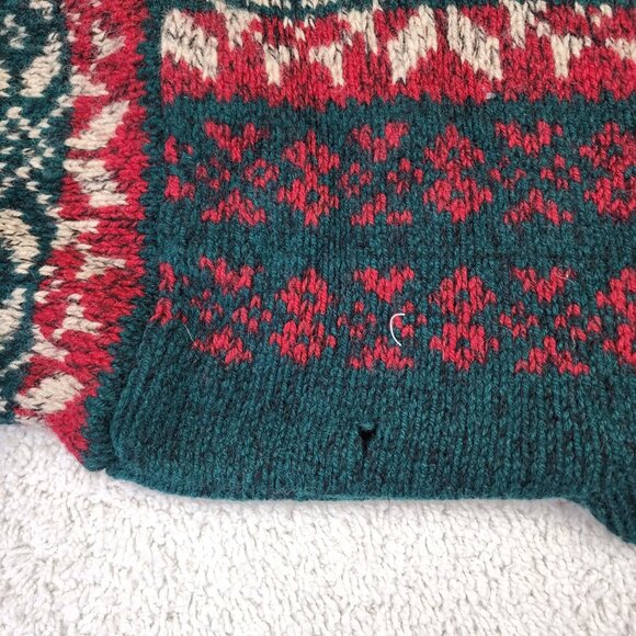 Eddie Bauer Vintage VTG Ski Christmas Y2K Wool Sweater Mens Size Extra Large XL - Picture 4 of 6